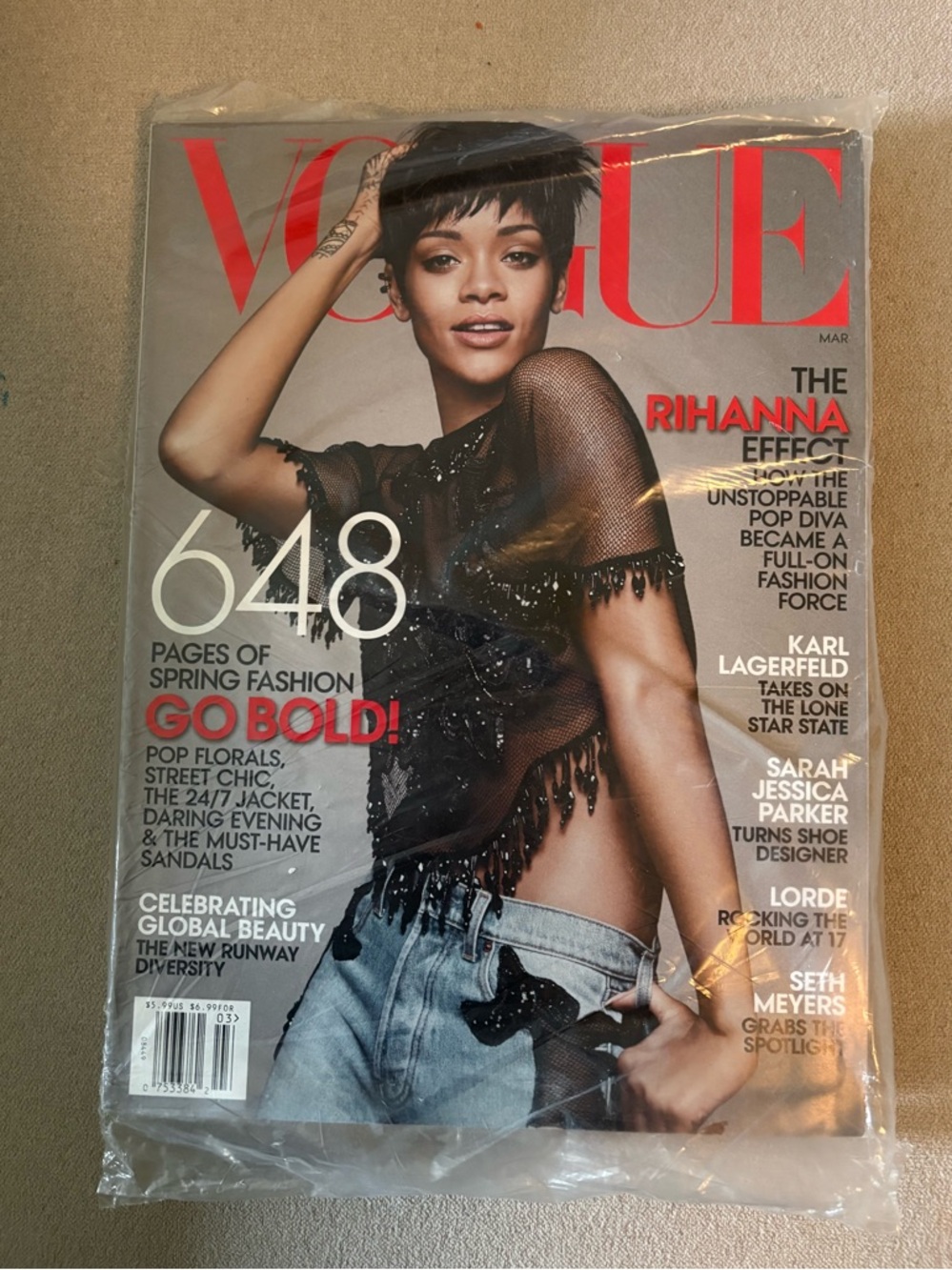 Vogue Magazine featuring Rihanna March 2014
